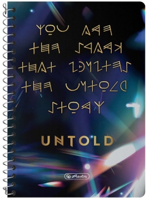 Caiet A4 spira simpla, 100 file, dictando, motiv Untold